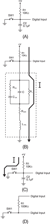 Figure 2: Evolution of the Push-Button Circuit.